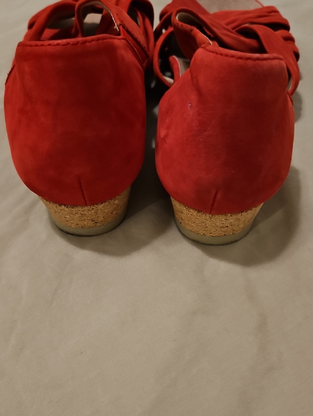Earth Ficis Gemini, Bright Red Open Toe Sandals for Women, 10M - Picture 5 of 10